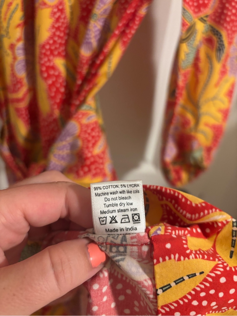 RHODE Resort Cotton Poplin Athena Midi Dress Red Floral Size XS - Picture 10 of 12